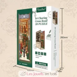 Puzzle 3D 84 Charing Cross Road en bois - Book Nook - Tonecheer