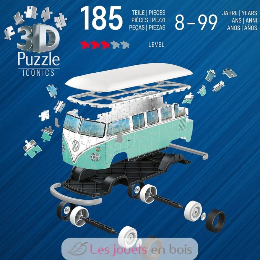 Puzzle 3D Combi T1 Volkswagen 162 pcs - Ravensburger