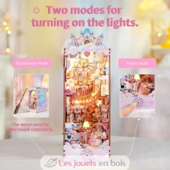 Puzzle 3D Doux rêve en bois - Book Nook - Tonecheer