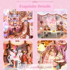 Puzzle 3D Doux rêve en bois - Book Nook - Tonecheer