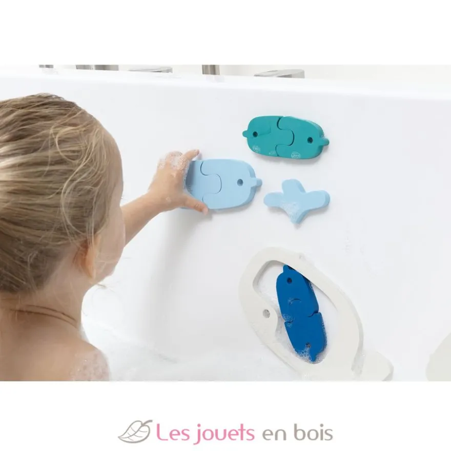 Puzzle de bain - Baleines - Quut