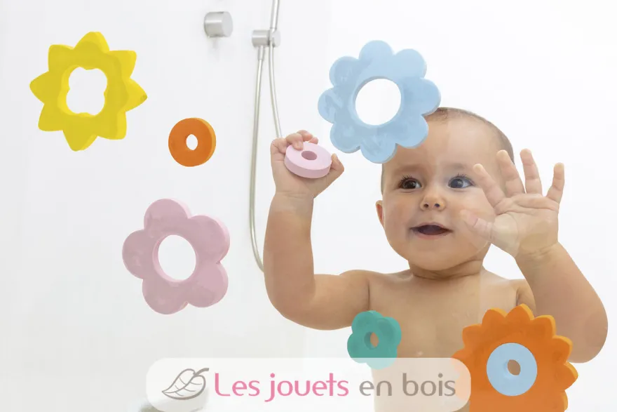 Puzzle de bain - Fleurs - Quut