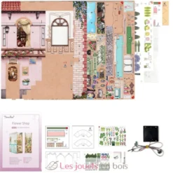 Puzzle 3D Fleuriste - Book Nook - Tonecheer