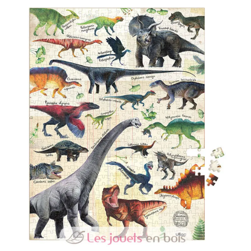 Puzzle dinosaures 500 pièces - Vilac