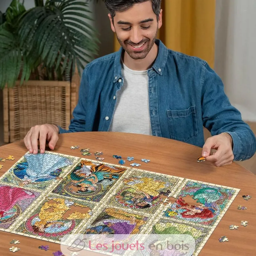 Puzzle Disney Princesses Art 1000 pièces - Ravensburger