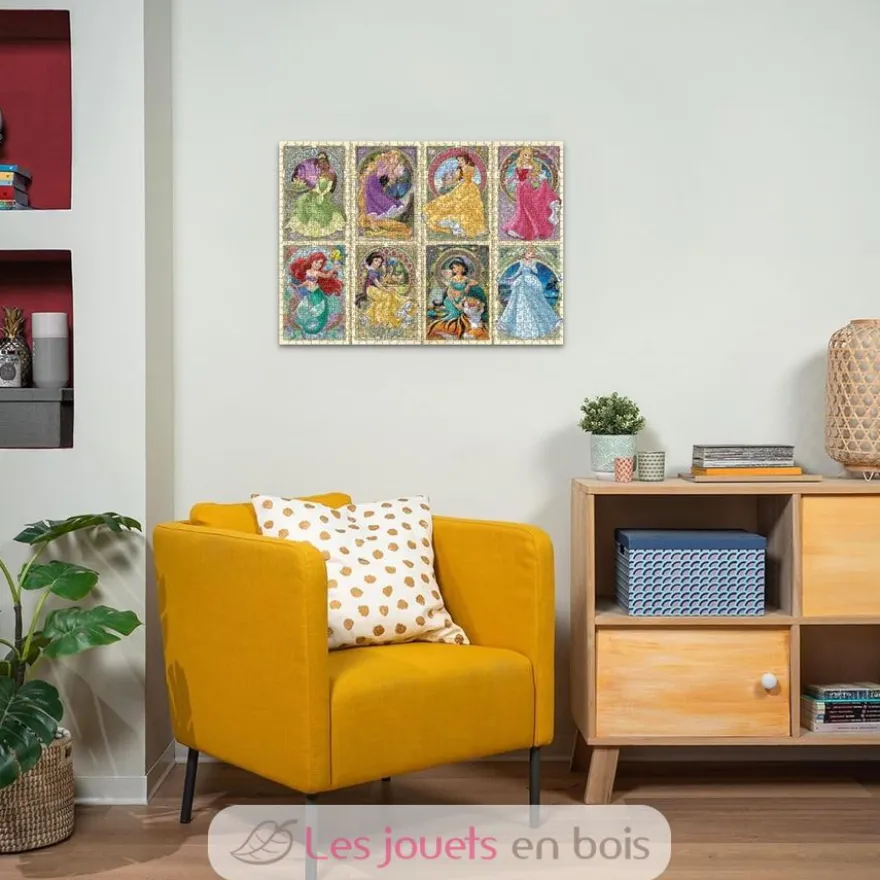 Puzzle Disney Princesses Art 1000 pièces - Ravensburger