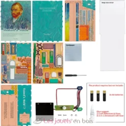 Puzzle 3D Le monde de Vincent en bois - Book Nook - Tonecheer