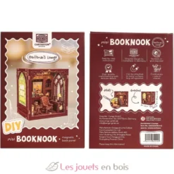 Puzzle 3D Le salon du gentleman en bois - Mini Book Nook - Cartartem