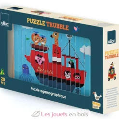 Puzzle 4D Les transports - Vilac