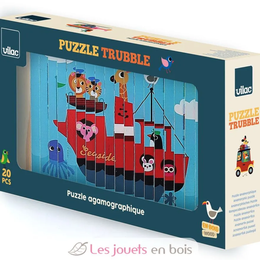 Puzzle 4D Les transports - Vilac