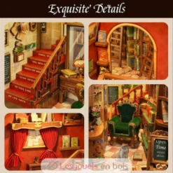 Puzzle 3D Librairie de la rive gauche - Book Nook - Tonecheer