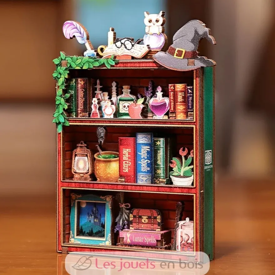 Puzzle 3D L''étagère magique en bois - Mini Book Nook - Cartartem