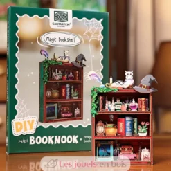 Puzzle 3D L''étagère magique en bois - Mini Book Nook - Cartartem
