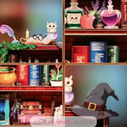 Puzzle 3D L''étagère magique en bois - Mini Book Nook - Cartartem