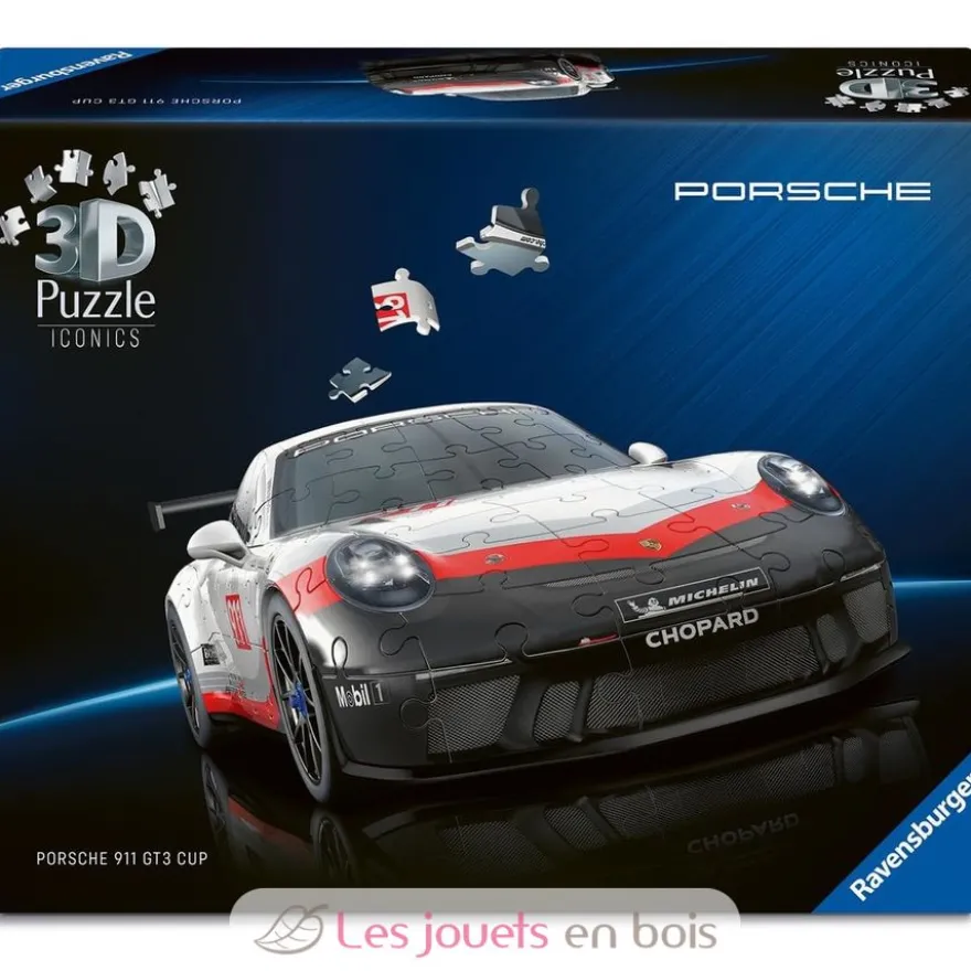 Puzzle 3D Porsche 911 GT3 Cup 108 pcs - Ravensburger