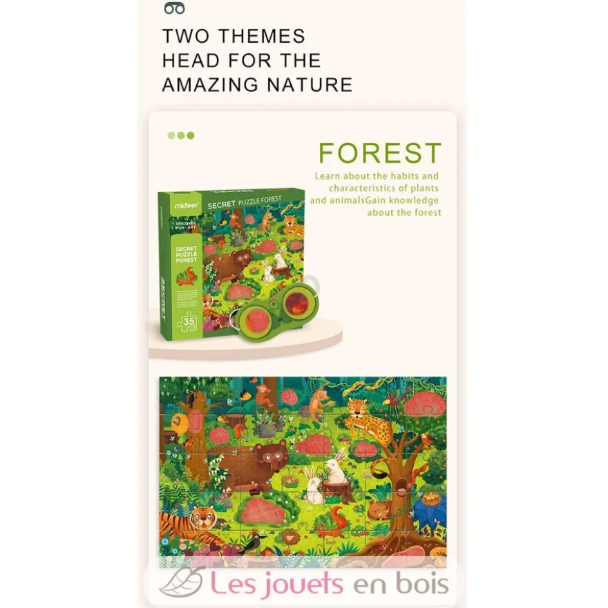 Puzzle détective Forêt - Mideer