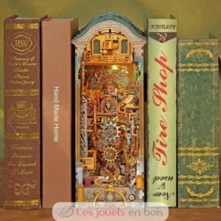 Puzzle 3D Tour de l'horloge en bois - Book Nook - Tonecheer