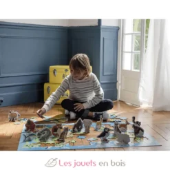 Puzzle éducatif Animaux menacés 200 pcs - Janod