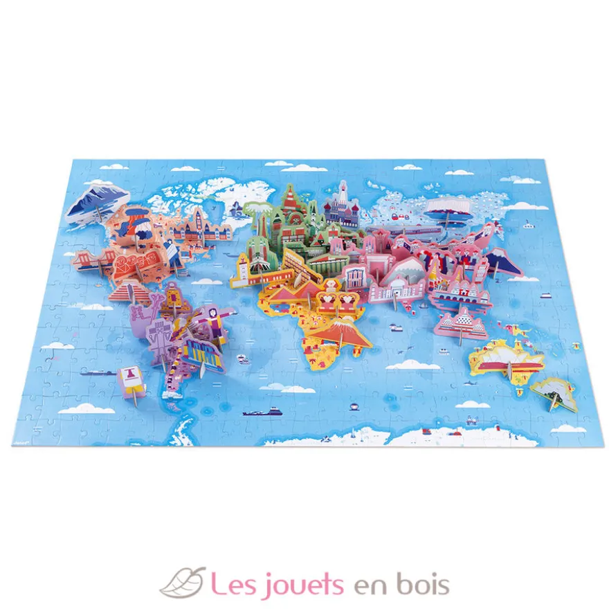 Puzzle éducatif Curiosités du Monde 350 pcs - Janod