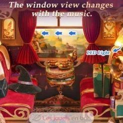 Puzzle 3D Voyage magique en bois - Book Nook - Tonecheer