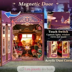 Puzzle 3D Voyage magique en bois - Book Nook - Tonecheer