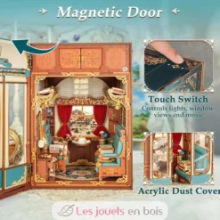 Puzzle 3D Voyages en Europe en bois - Book Nook - Tonecheer