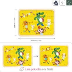 Puzzle en bois C'est la fête 24 pièces - Janod