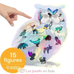 Puzzle en bois Chouette tendance 150 pcs - Wooden City