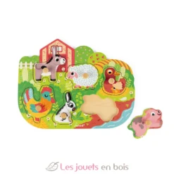 Puzzle en bois Happy Farm - Janod