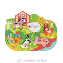 Puzzle en bois Happy Farm - Janod