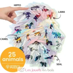 Puzzle en bois Lion moderne 250 pcs - Wooden City