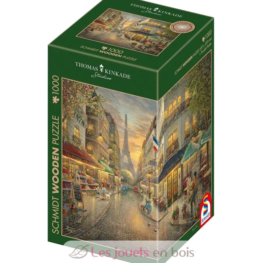 Puzzle en bois Paris pittoresque 1000 pcs - Schmidt Spiele