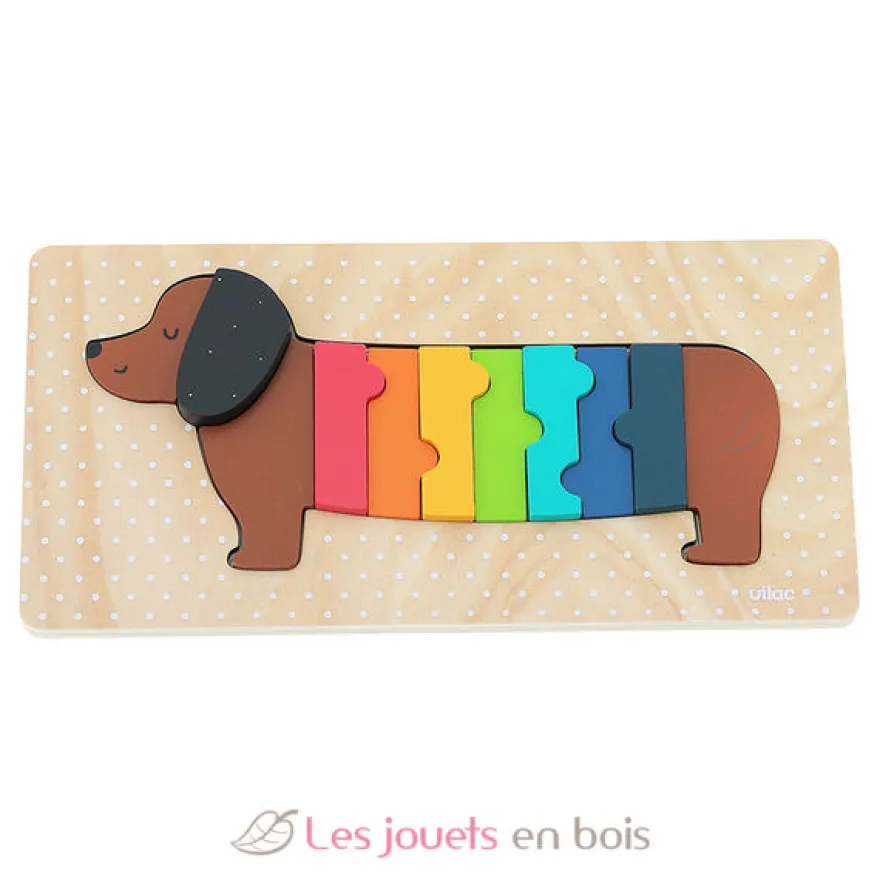 Puzzle encastrement chien Andy Westface - Vilac
