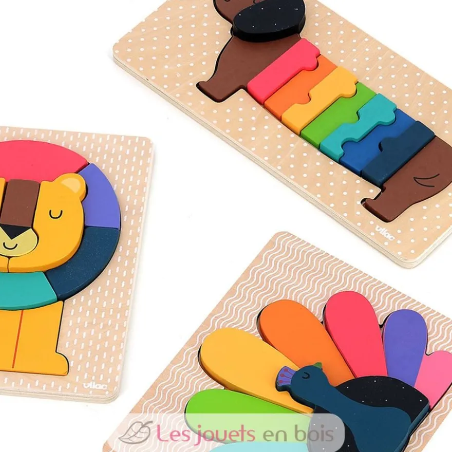 Puzzle encastrement lion Andy Westface - Vilac