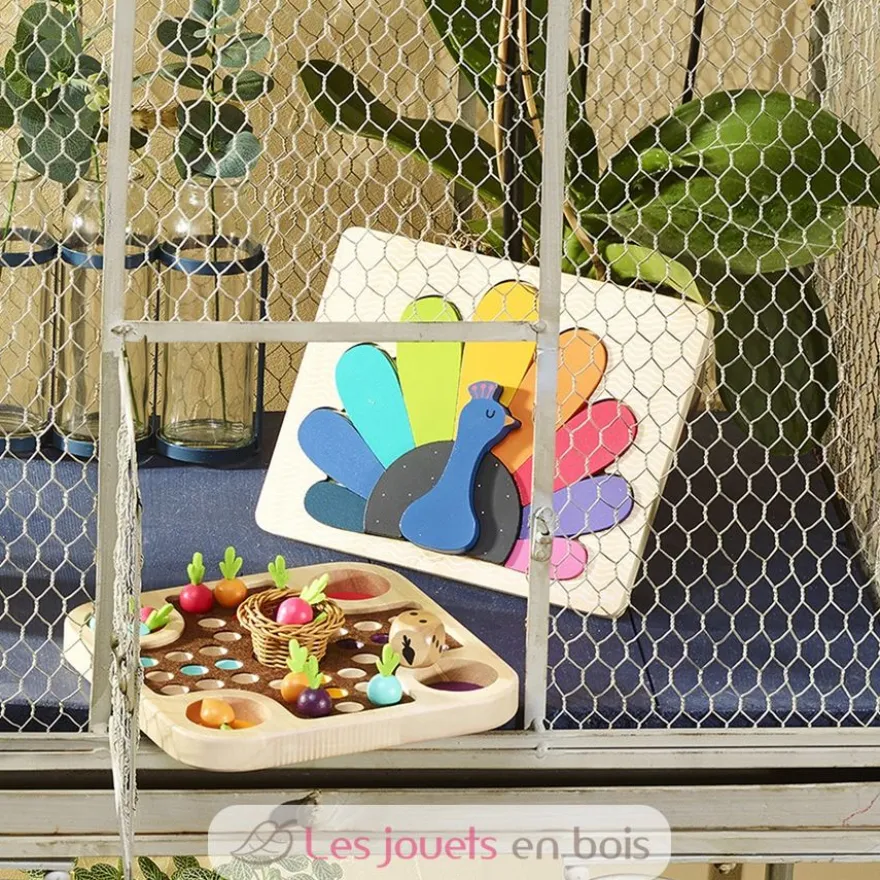 Puzzle encastrement paon Andy Westface - Vilac