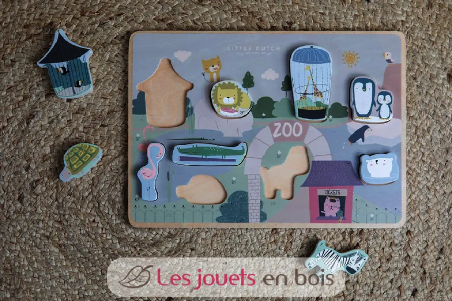 Puzzle à encastrer - Zoo - Little Dutch