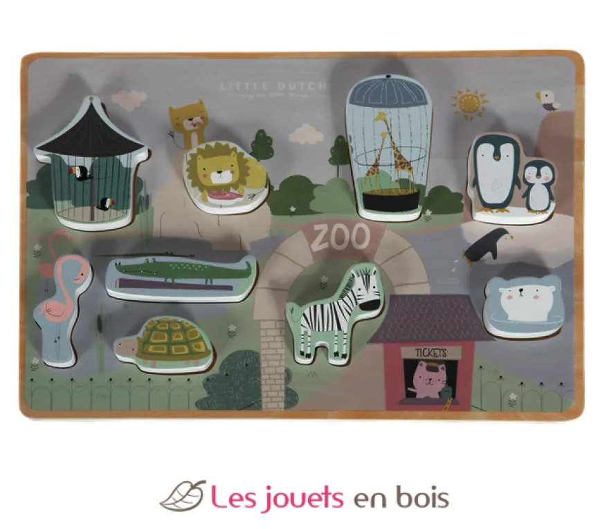 Puzzle à encastrer - Zoo - Little Dutch