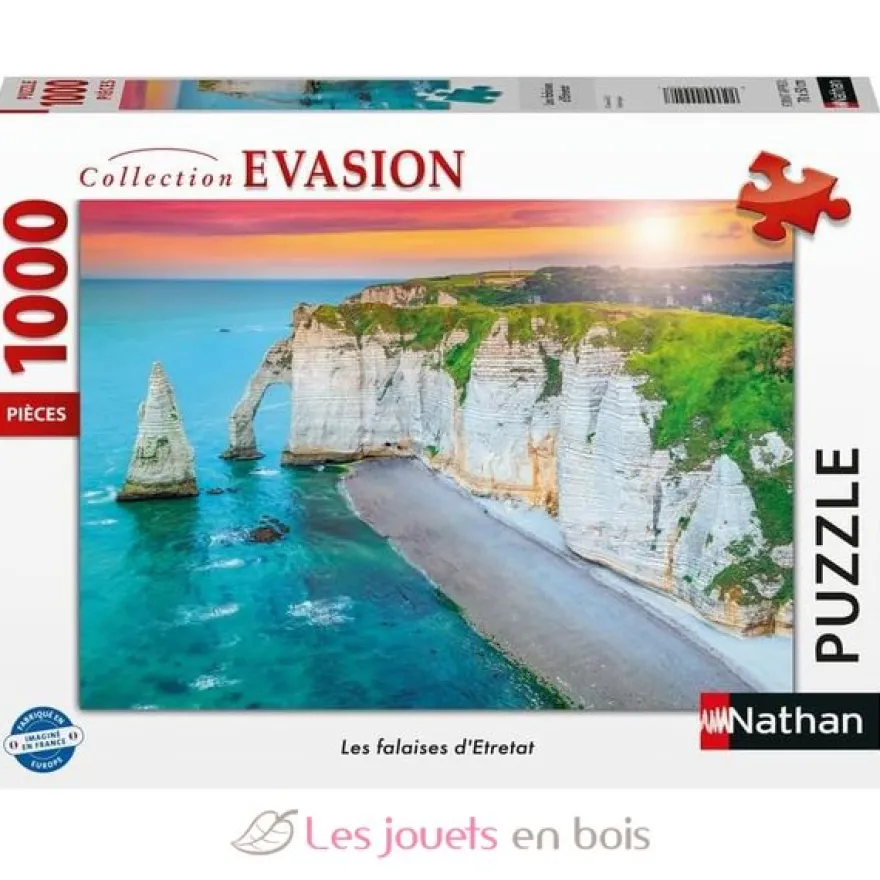 Puzzle Falaises d'Etretat 1000 pcs - Nathan
