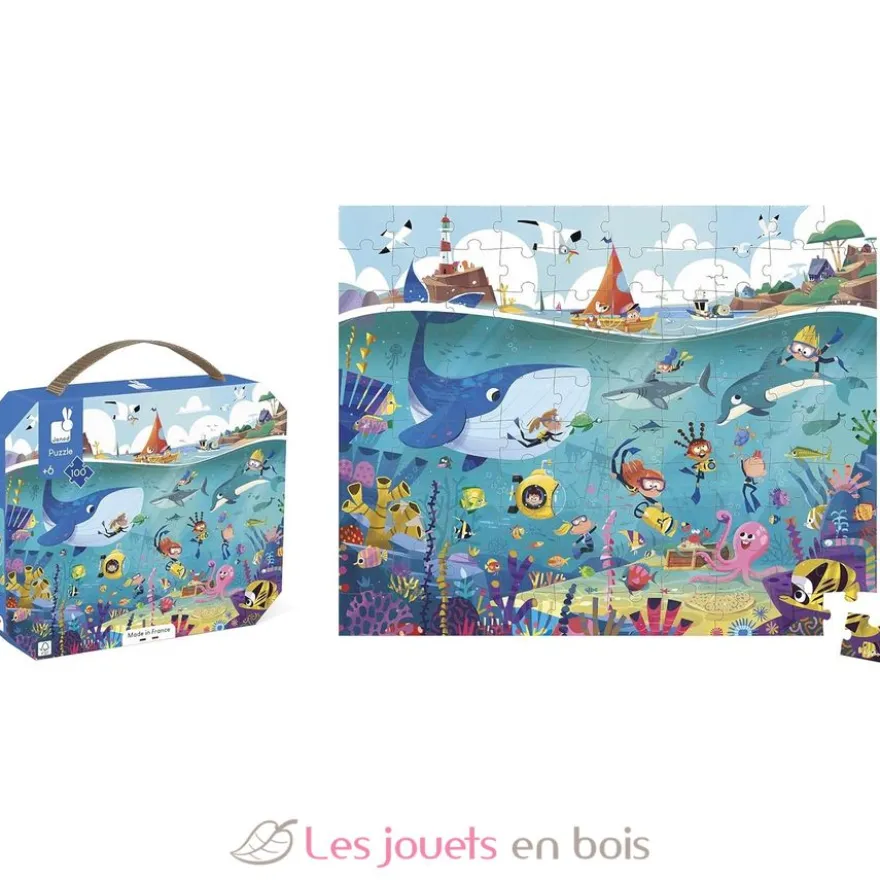 Puzzle Fonds marins 100 pcs - Janod