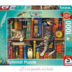 Puzzle Frédéric le chat lettré 1000 pcs - Schmidt Spiele