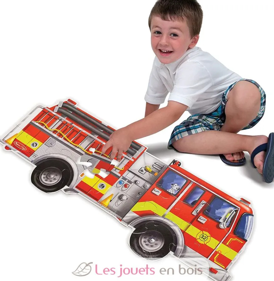 Puzzle géant camion de pompiers - Melissa & Doug