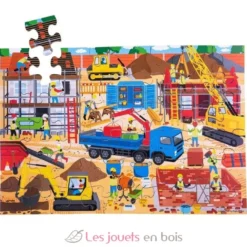 Puzzle géant Chantier de construction - Bigjigs Toys