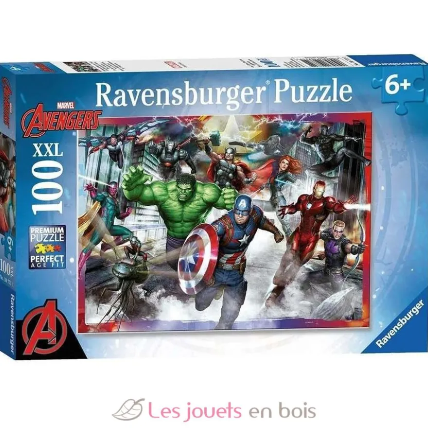 Puzzle Grands héros Marvel Avengers 100 pcs XXL - Ravensburger