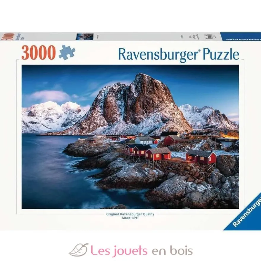 Puzzle Hamnoy Iles Lofoten 3000 pcs - Ravensburger
