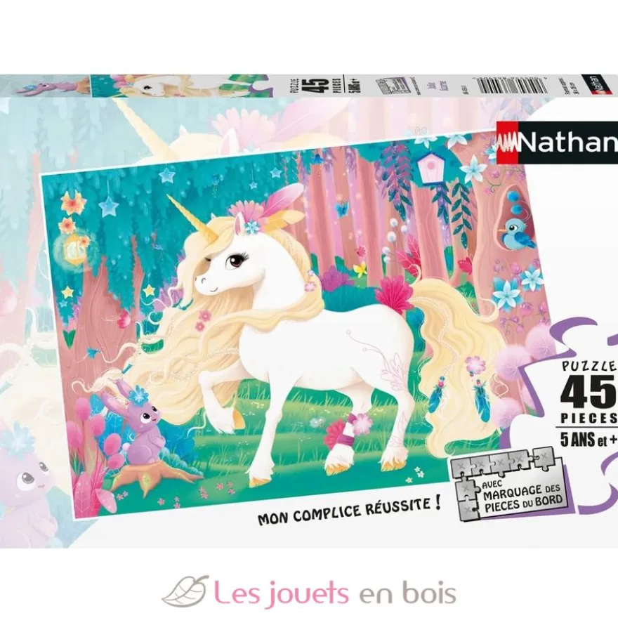 Puzzle Jolie licorne 45 pcs - Nathan