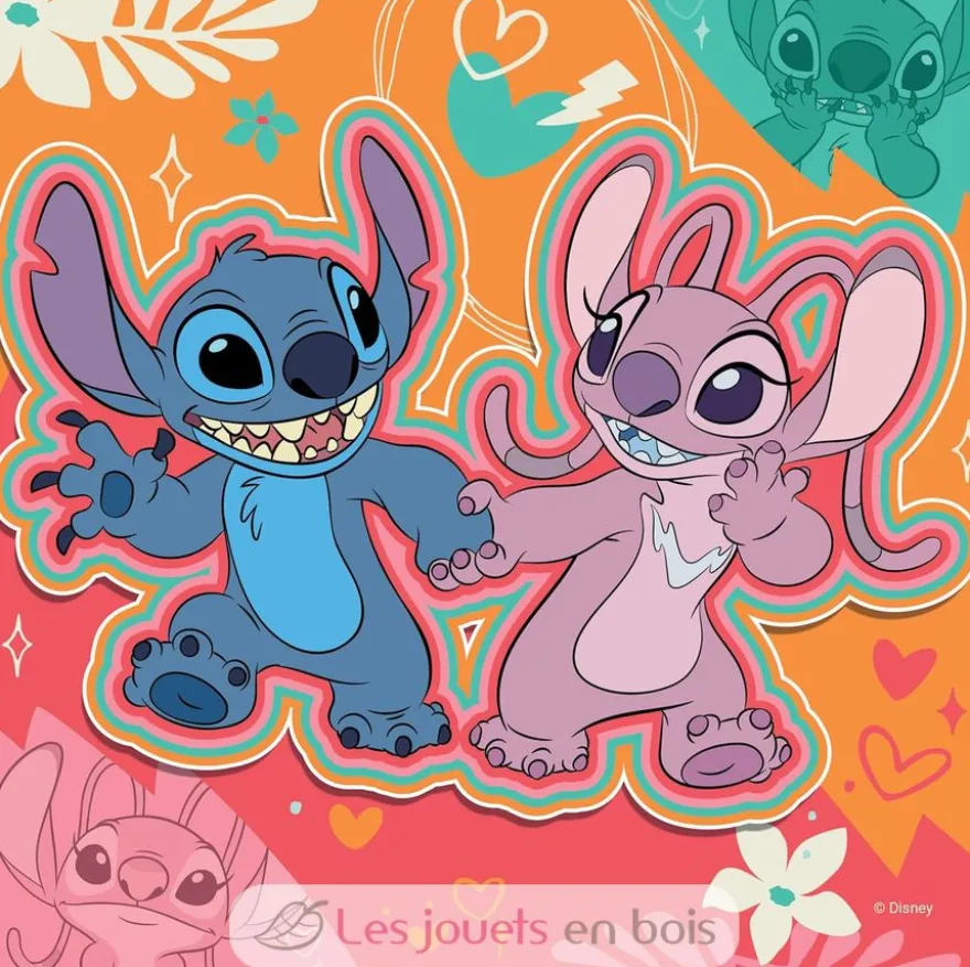 Puzzle Jouer toute la journée Stitch 3x49 pcs - Ravensburger