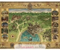Puzzle La carte de Poudlard 1500 pcs - Ravensburger