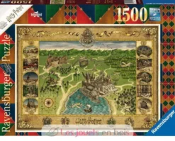Puzzle La carte de Poudlard 1500 pcs - Ravensburger