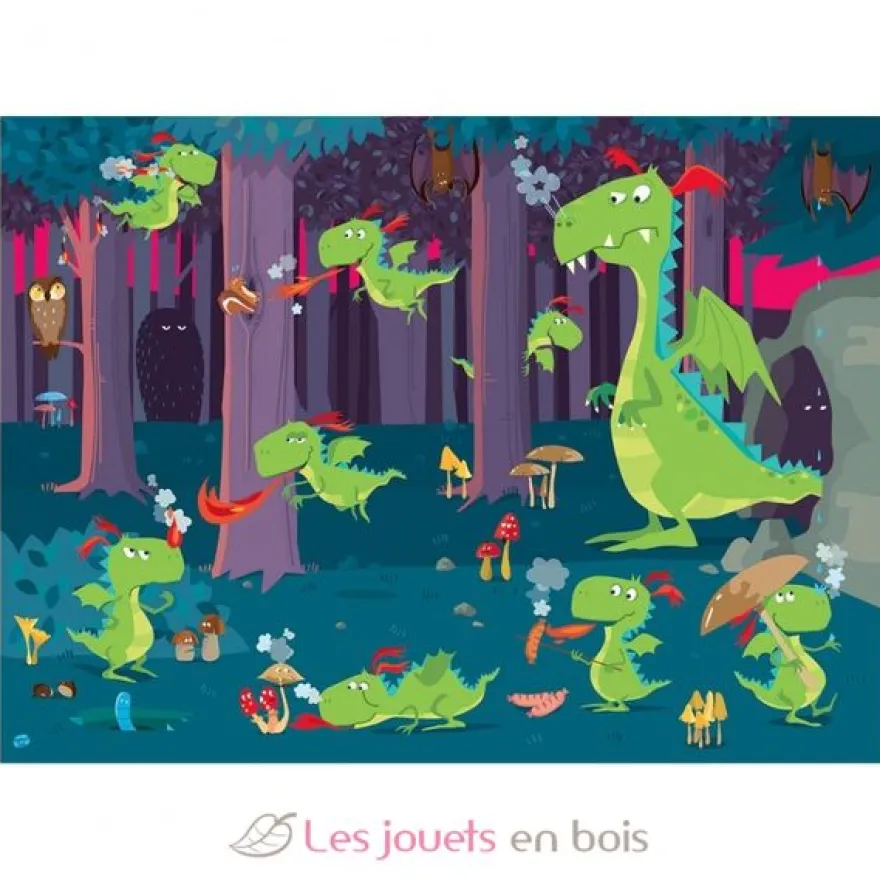 Puzzle La forêt des dragons - Sassi Junior