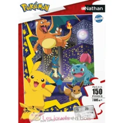 Puzzle La ville des Pokémon 150 pcs - Nathan